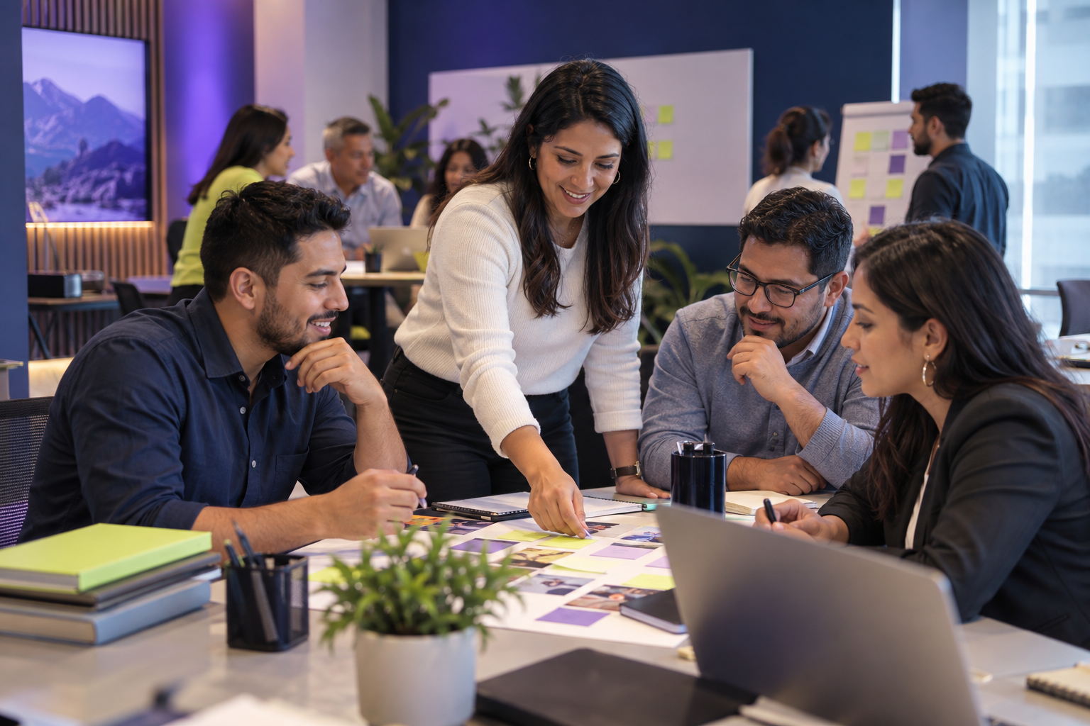 Equipo participando en un taller práctico de formación especializada